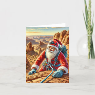 Festiva Tarjeta de Navidades del Suroeste con escalada en