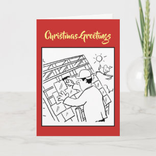 Festiva Tarjeta de Navidades del techo
