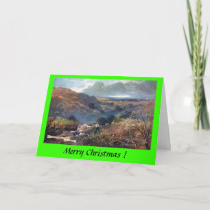 Festiva Tarjeta de navidades - Derrocas de Sussex cerca de