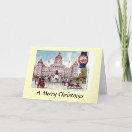 Festiva Tarjeta de Navidades - Des Moines, Iowa, Estados U