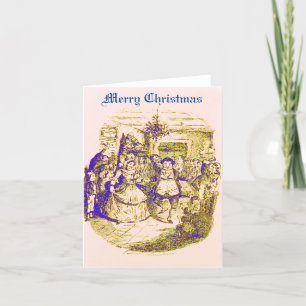 Festiva Tarjeta de Navidades Dickens