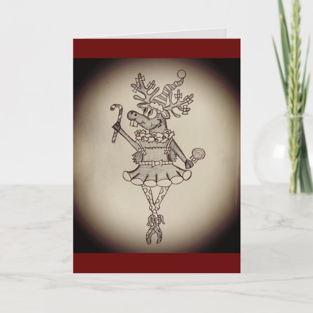 Festiva Tarjeta de Navidades divertidos (Anverso)