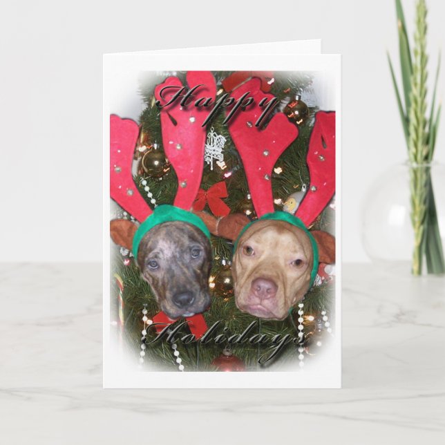 Festiva Tarjeta de Navidades divertidos (Anverso)