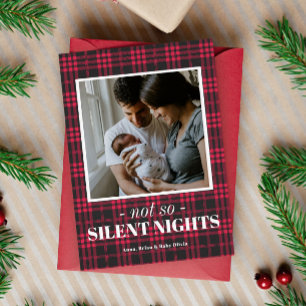 Festiva Tarjeta de Navidades divertidos de las noches sile