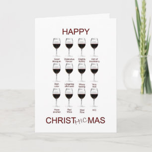 Festiva Tarjeta de Navidades divertidos para degustación d