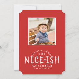 Festiva Tarjeta de Navidades divertidos para fotos cuadrad