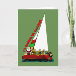 Festiva Tarjeta de Navidades divertidos para marineros SAN