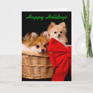 Festiva Tarjeta de Navidades divertidos - Pommias