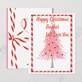 Festiva Tarjeta de Navidades docentes , con amor