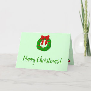 Festiva Tarjeta De Navidades Dulces Y Esperanzadores
