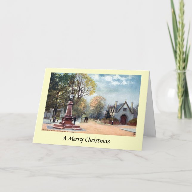 Festiva Tarjeta de navidades - Dulwich, Londres (Anverso)