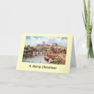 Festiva Tarjeta de Navidades - Durham, Inglaterra