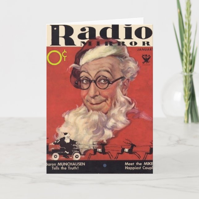 Festiva Tarjeta de Navidades Ed Wynn (Anverso)