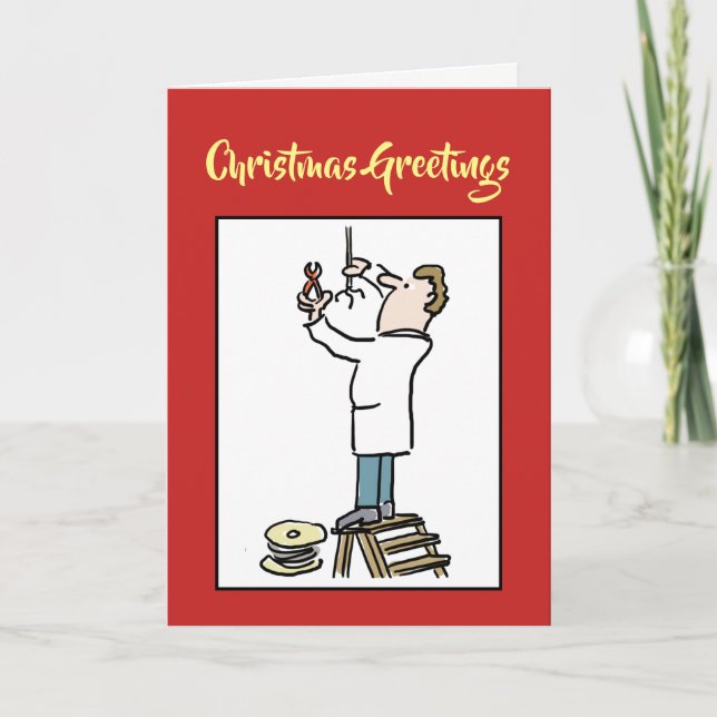 Festiva Tarjeta de Navidades eléctricos (Anverso)