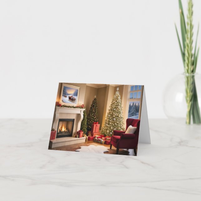 Festiva Tarjeta de Navidades elegante y moderno (Anverso)