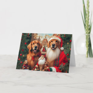 Festiva Tarjeta de Navidades elegantes para los recuperado