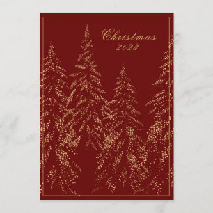 Festiva Tarjeta de Navidades elegantes para Purpurinas de 