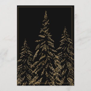 Festiva Tarjeta de Navidades elegantes para Purpurinas de 