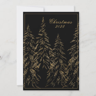 Festiva Tarjeta de Navidades elegantes para Purpurinas de 
