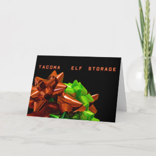Festiva Tarjeta de Navidades Elf Storage #1
