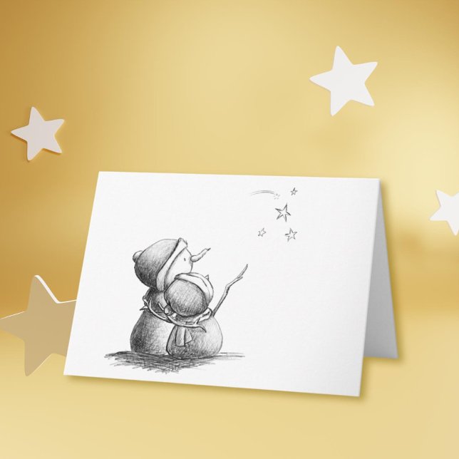 Festiva Tarjeta de Navidades en blanco y negro (Subido por el creador)