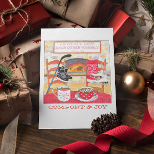 Festiva Tarjeta de Navidades encantadores