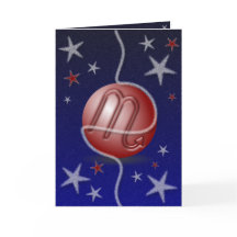 Tarjeta de Navidades Escorpio.