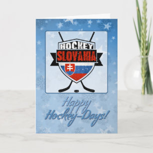 Festiva Tarjeta de Navidades eslovenos de hockey de Eslova
