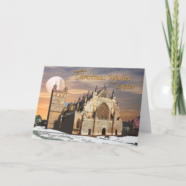 Festiva Tarjeta de Navidades Exeter (Anverso)