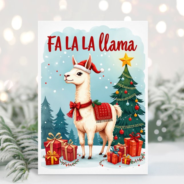 Festiva Tarjeta de Navidades Fa La Llama (Subido por el creador)