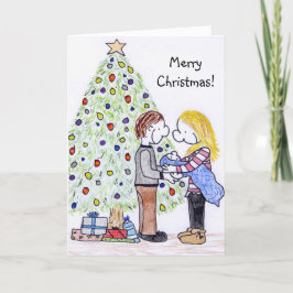 Festiva Tarjeta de Navidades familiares de Lizzy