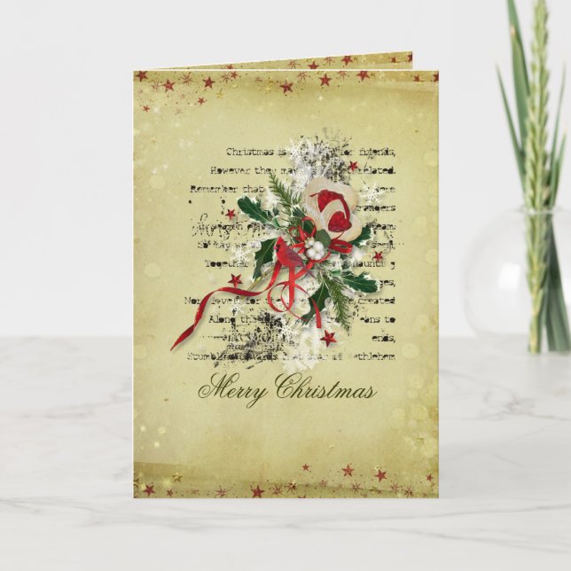 Festiva Tarjeta de Navidades felices (Anverso)