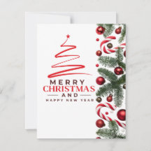 Tarjeta de Navidades festivos