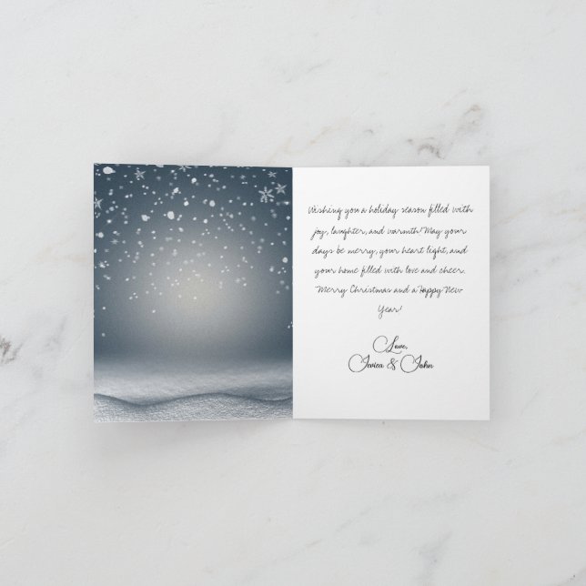 Festiva Tarjeta de Navidades festivos de Santa y amigos (Interior)