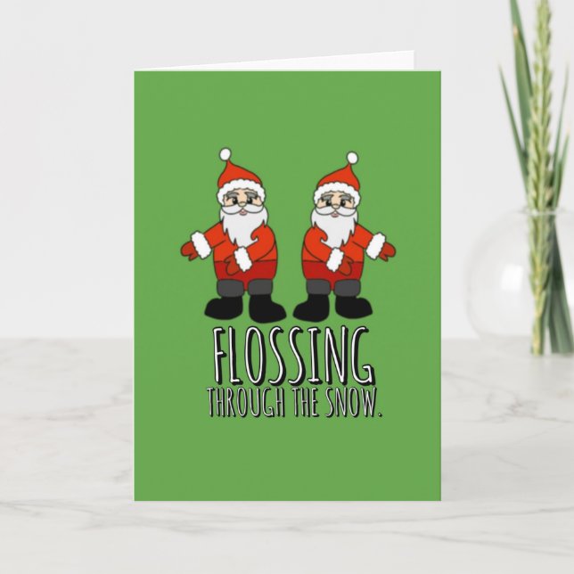 Festiva Tarjeta de Navidades flotantes. (Anverso)