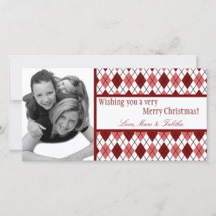 Festiva Tarjeta de Navidades FOTOGRÁFICO 4x8 de argelia bl