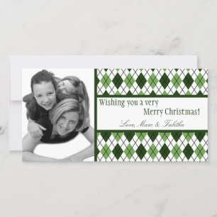 Festiva Tarjeta de Navidades FOTOGRÁFICO 4x8 de argelia bl