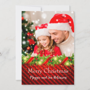 Festiva Tarjeta de Navidades fotográficos