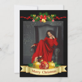 Festiva Tarjeta de Navidades fotográficos