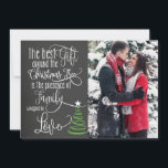 Festiva Tarjeta de Navidades fotográficos Chalkboard<br><div class="desc">Tarjeta de Navidades fotográficos Chalkboard</div>