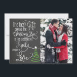 Festiva Tarjeta de Navidades fotográficos Chalkboard<br><div class="desc">Tarjeta de Navidades fotográficos Chalkboard</div>