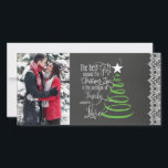 Festiva Tarjeta de Navidades fotográficos Chalkboard<br><div class="desc">Tarjeta de Navidades fotográficos Chalkboard</div>