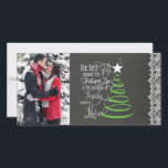 Festiva Tarjeta de Navidades fotográficos Chalkboard<br><div class="desc">Tarjeta de Navidades fotográficos Chalkboard</div>