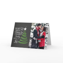 Tarjeta de Navidades fotográficos Chalkboard