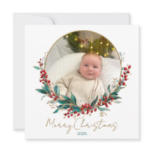 Tarjeta de Navidades fotográficos clásicos de la f