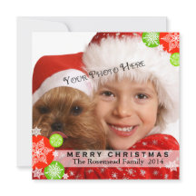 Tarjeta de Navidades fotográficos contemporánea