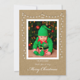 Festiva Tarjeta de Navidades fotográficos de ciervos plano