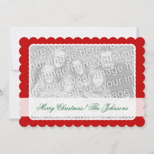 Festiva Tarjeta de Navidades fotográficos de doble cara pa