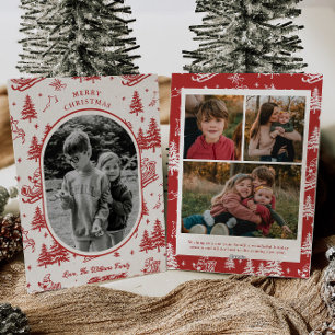 Festiva Tarjeta de Navidades fotográficos de época