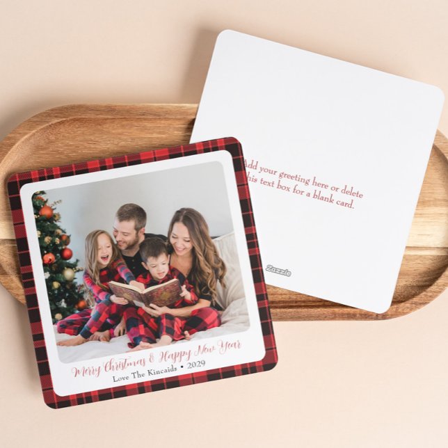 Festiva Tarjeta de Navidades fotográficos de la familia Sq (Subido por el creador)